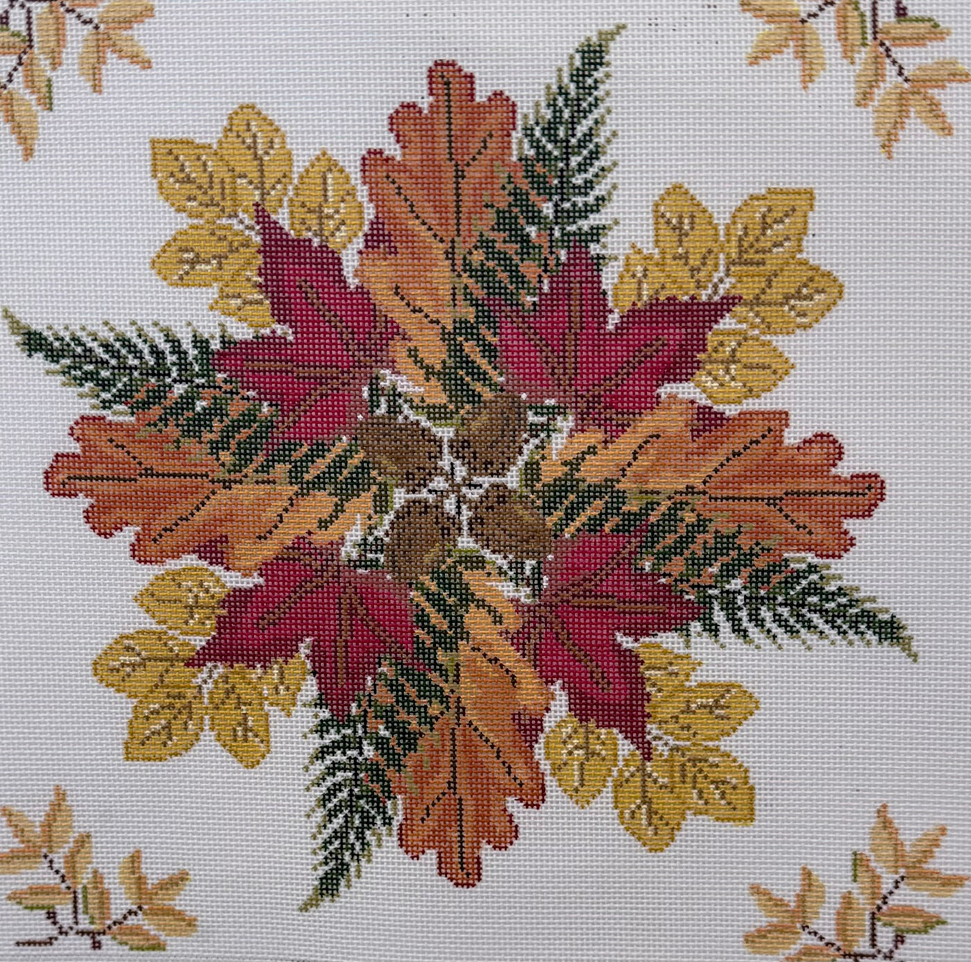 Fall Leaves and Acorns