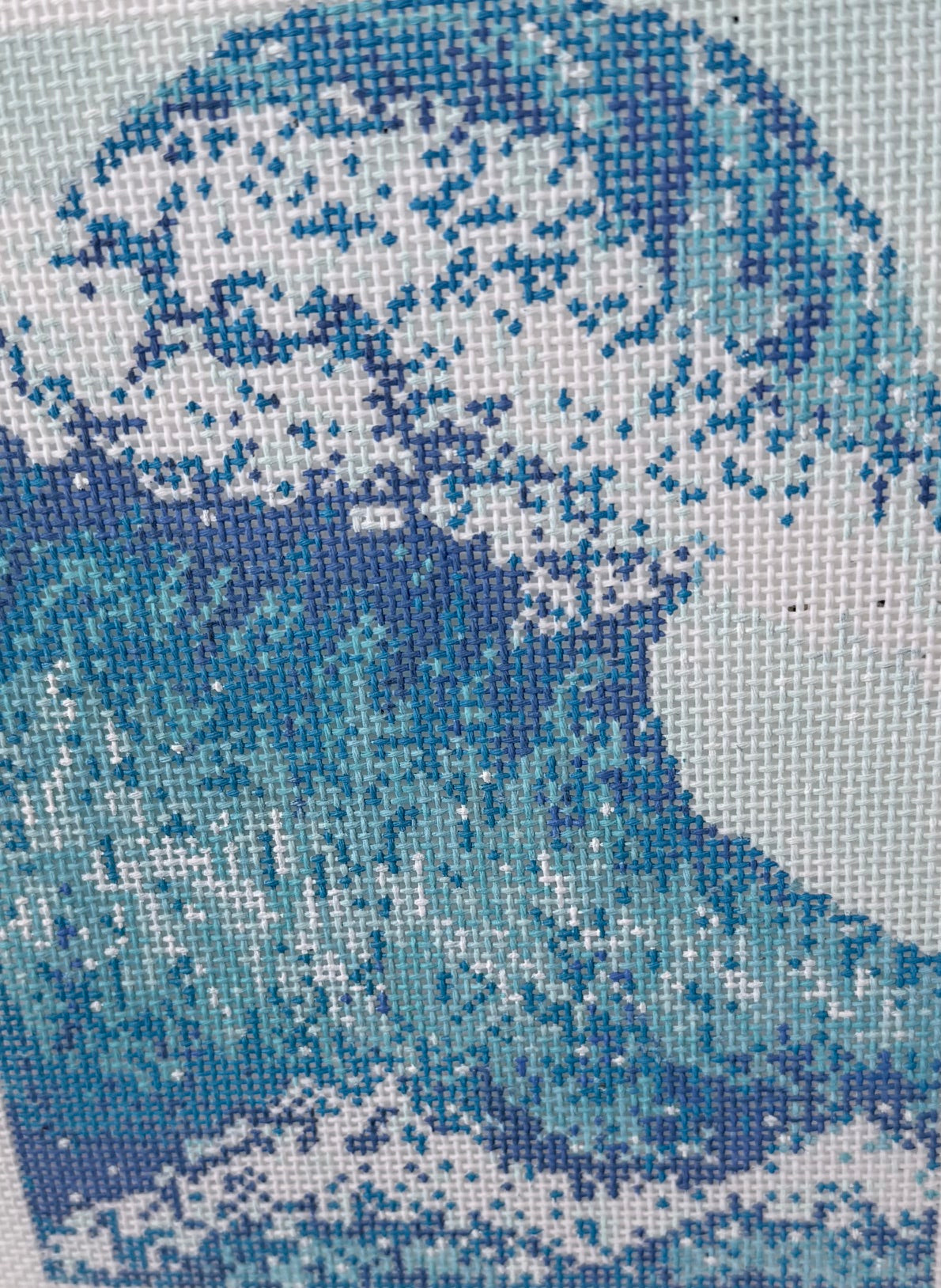Vertical Big Blue Wave