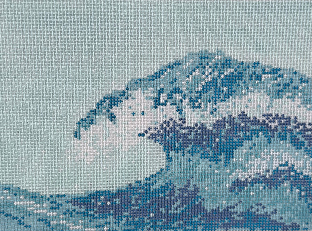 Horizontal Big Blue Wave