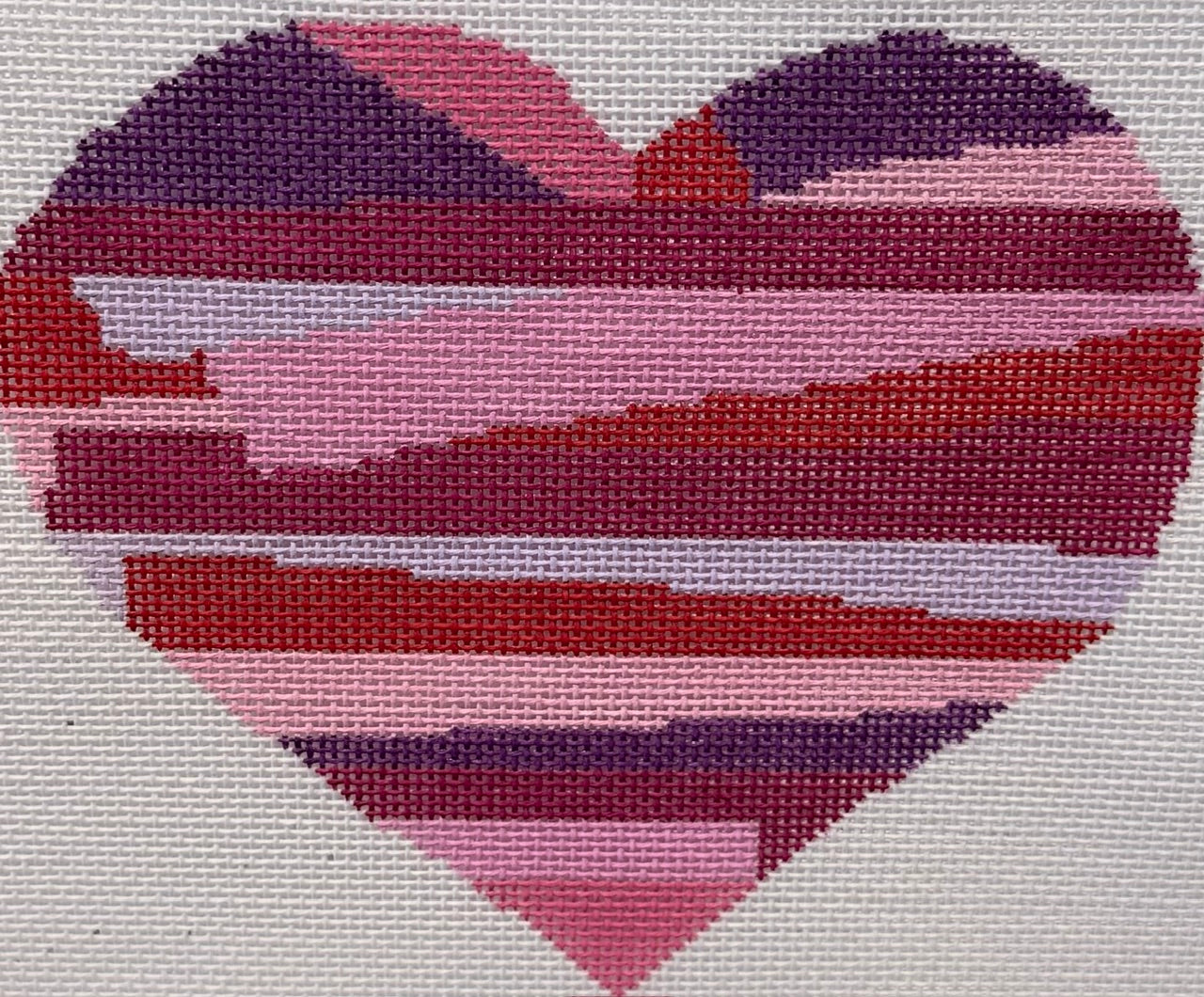 Heart in Pinks, Reds and Purple