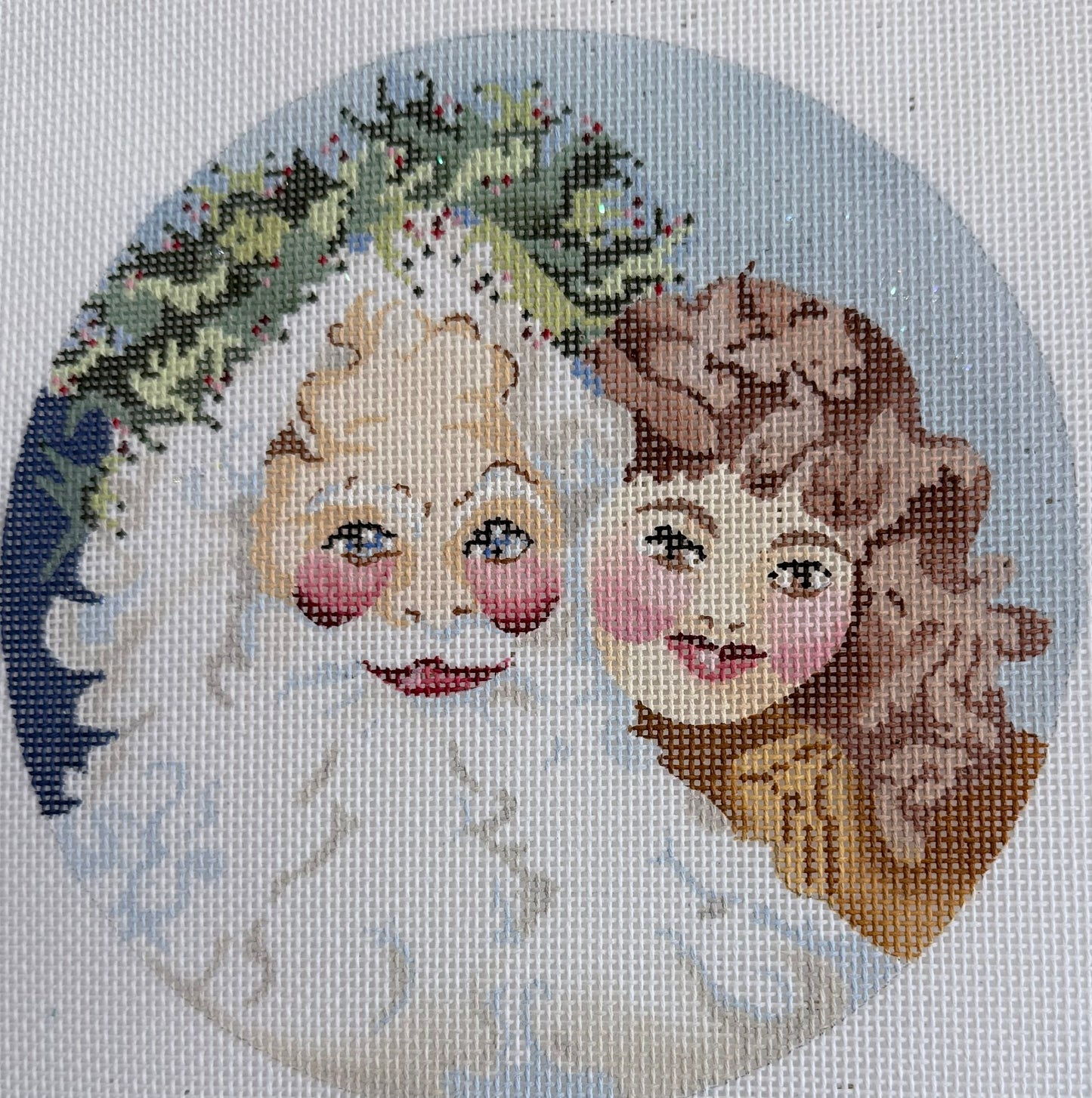 Santa and Little Girl