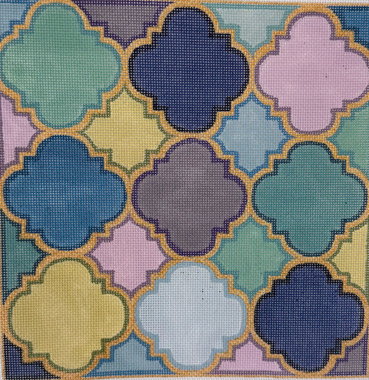 Geometric Pattern of Brightly Colored Shapes