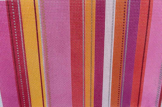 Vertical Striped Clutch