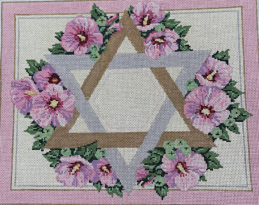Tallis Bag with Star of David and Rose of Sharon