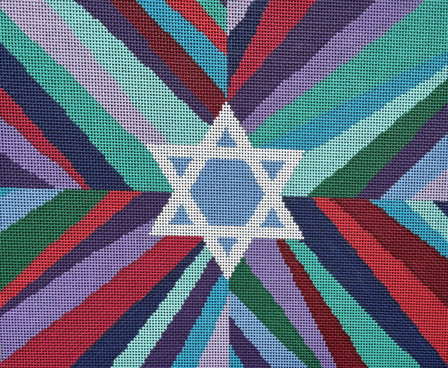 Tallis Bag with Star of David and Bright Stripes
