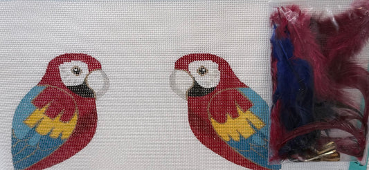 Two-sided Parrot with Feather Tail