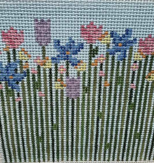 Multicolored Flowers with Long Stems