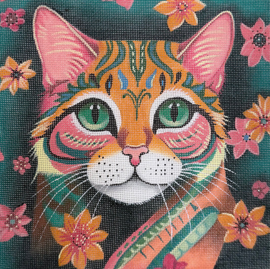 Beautiful Floral Cat