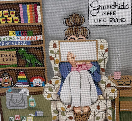 Grandkids Make Life Grand (Stitching Girl)