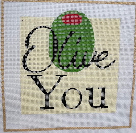 "Olive You" Martini Olive