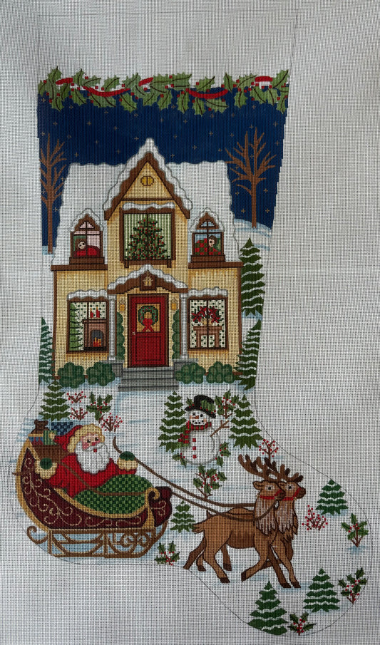 Santa’s Visit Stocking