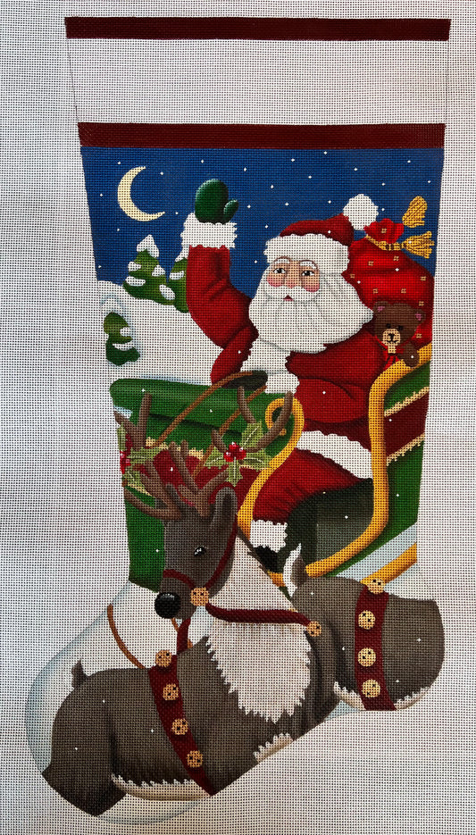 Santa's Sleigh Stocking