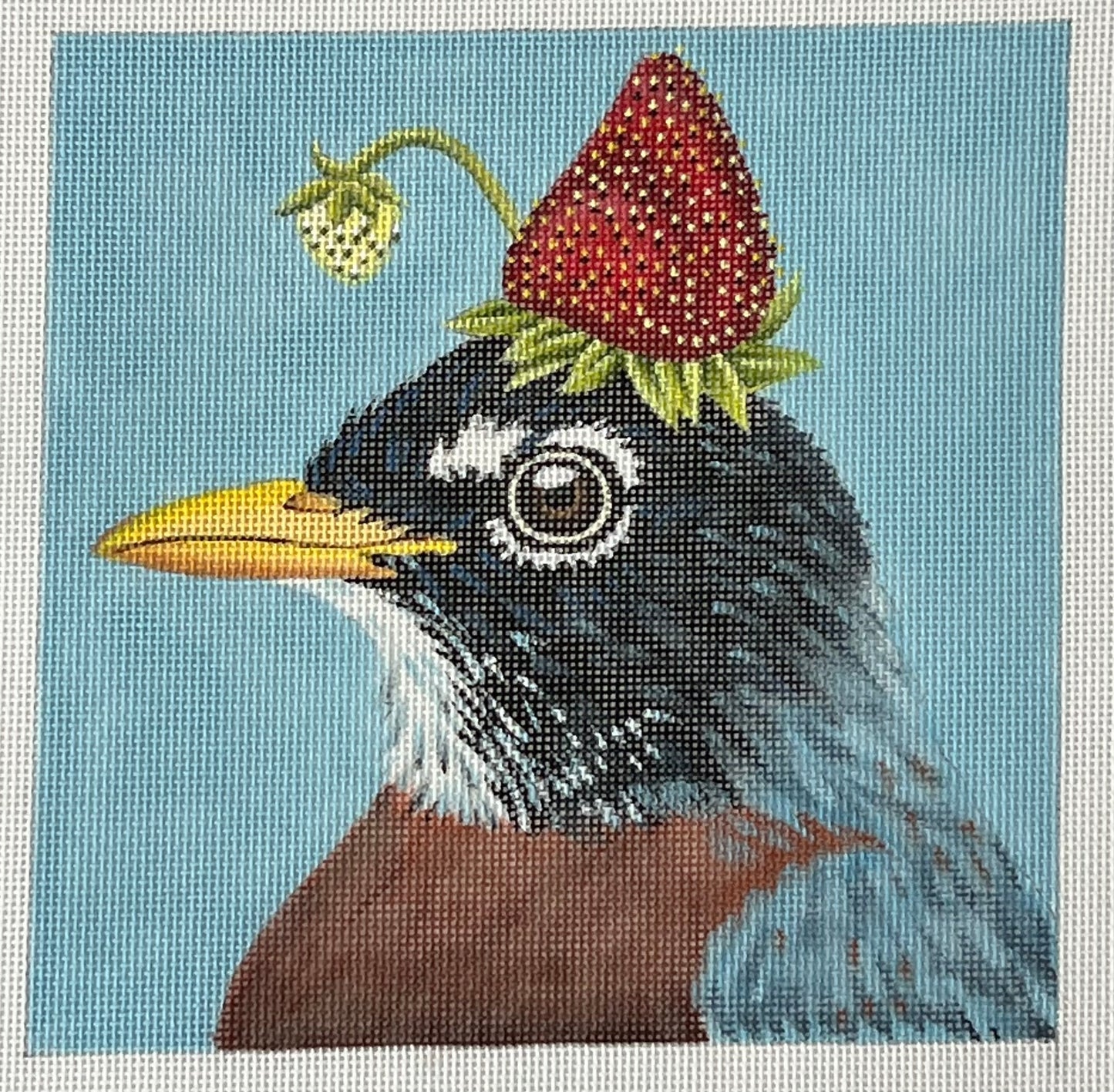 Bird with Strawberry