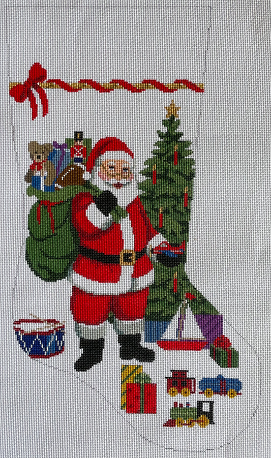 Santa and Toys Stocking