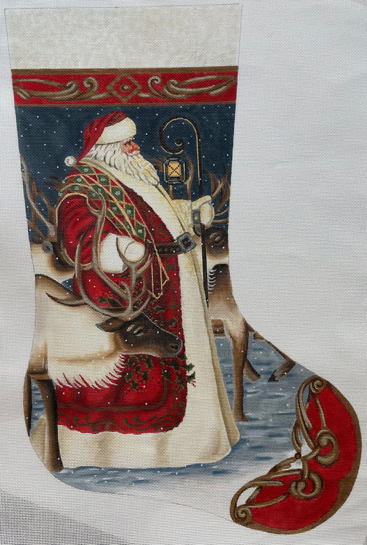 Santa and Reindeer Stocking