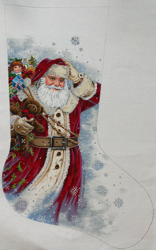 Blizzard Santa Stocking