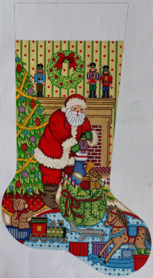 Santa and Rocking Horse Stocking