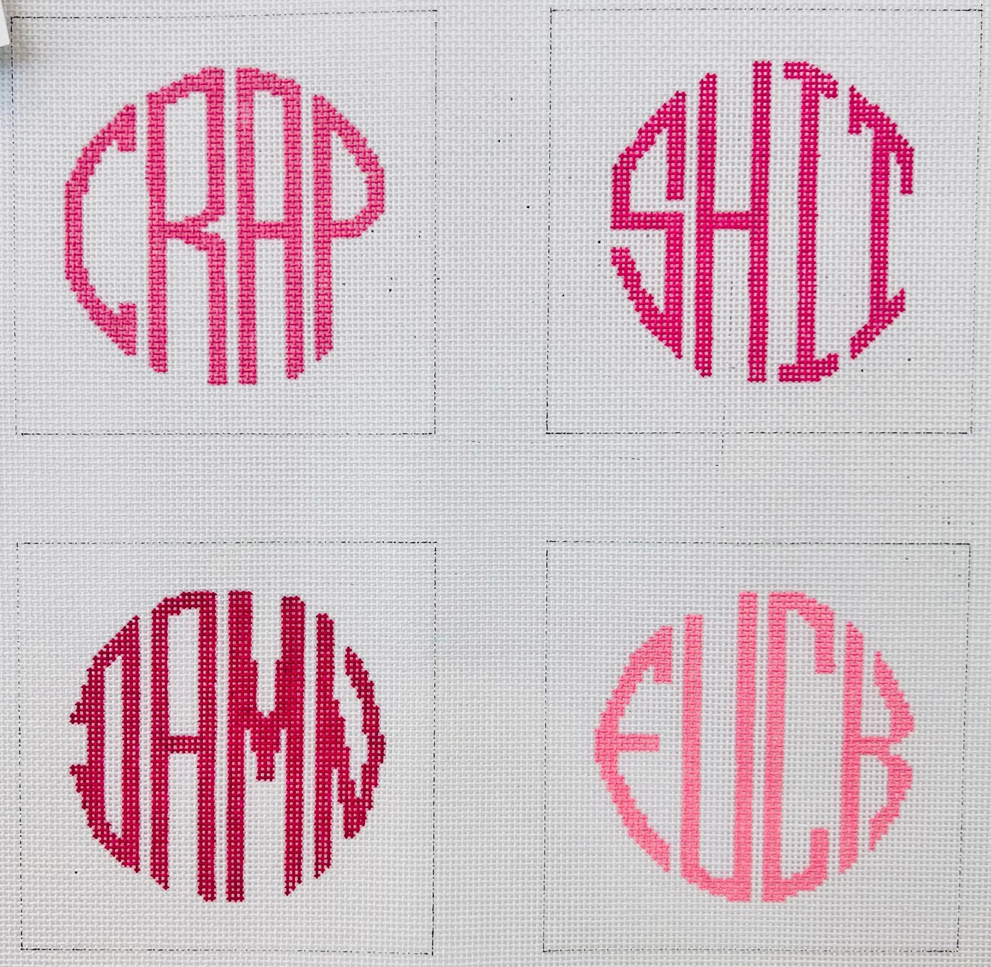 Four Letter Word Coasters (Pink)