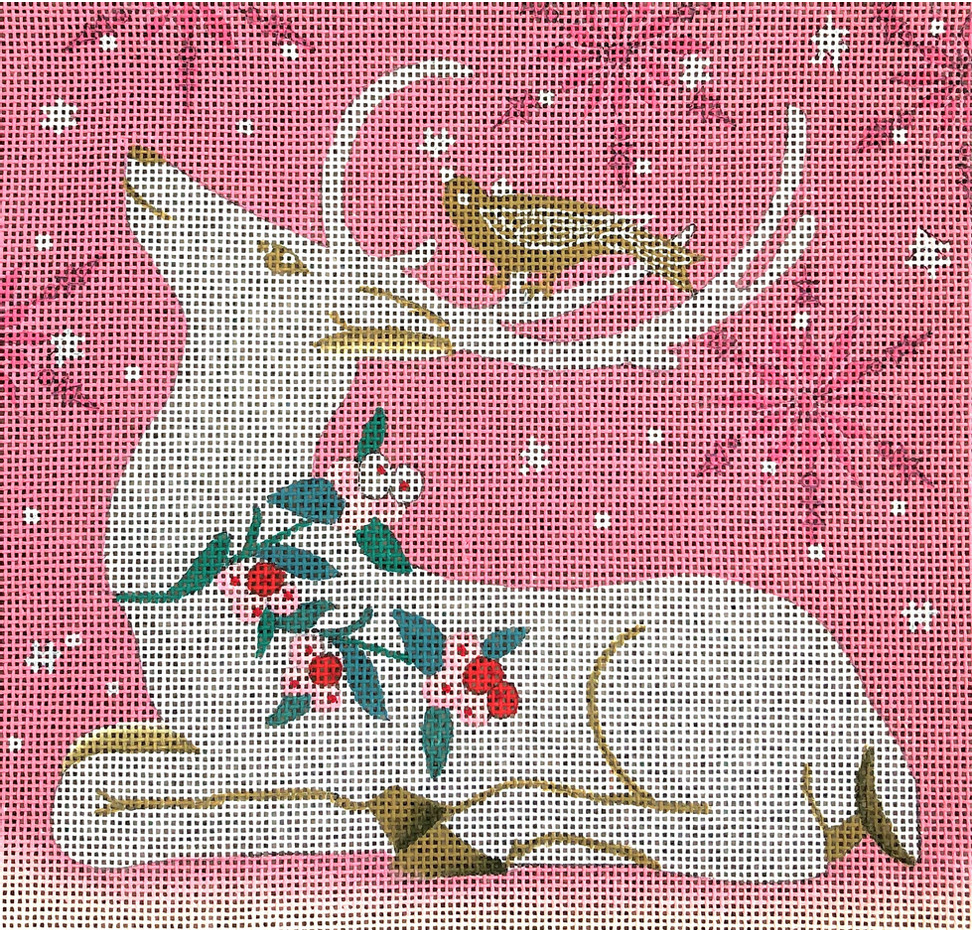 Pink Christmas Reindeer