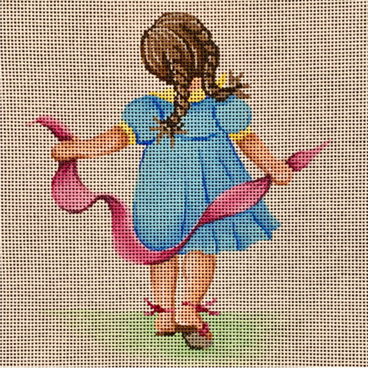 Little Girl with Ribbon