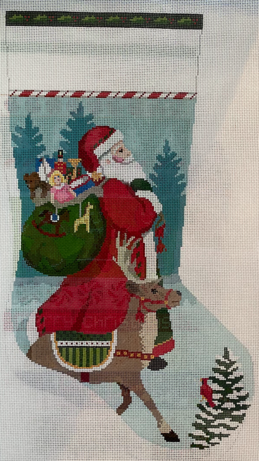 Santa and Reindeer Stocking