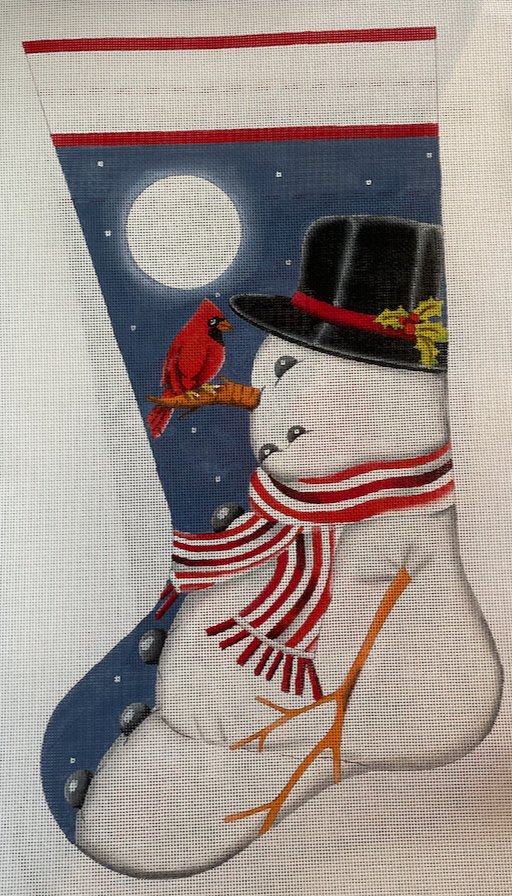 Cardinal & Snowman Stocking