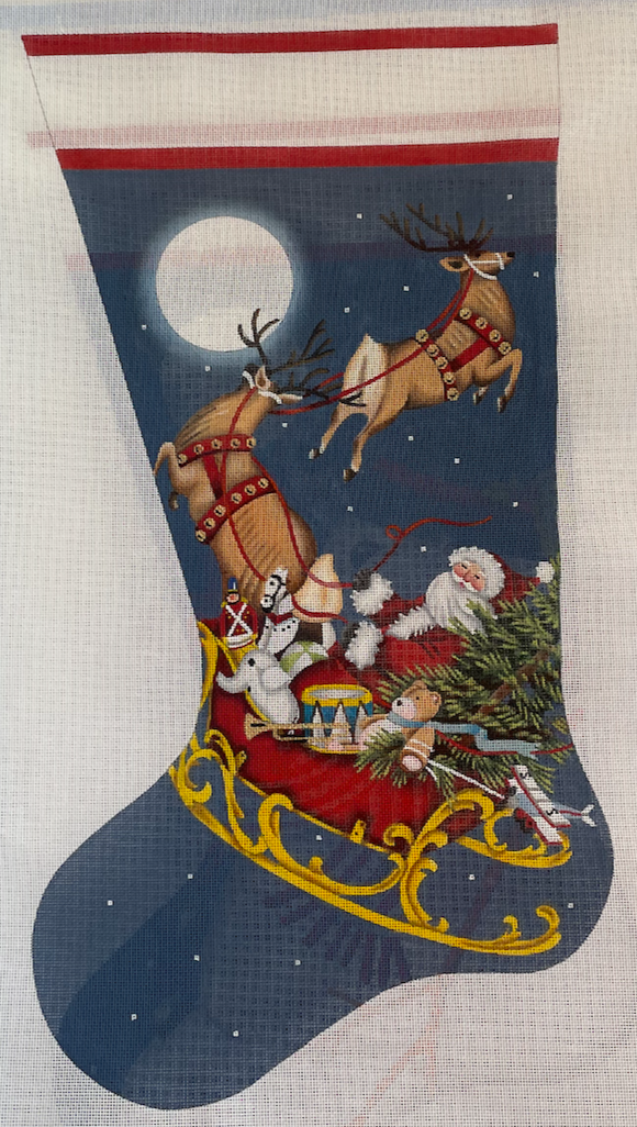 Santa's Sleigh Stocking