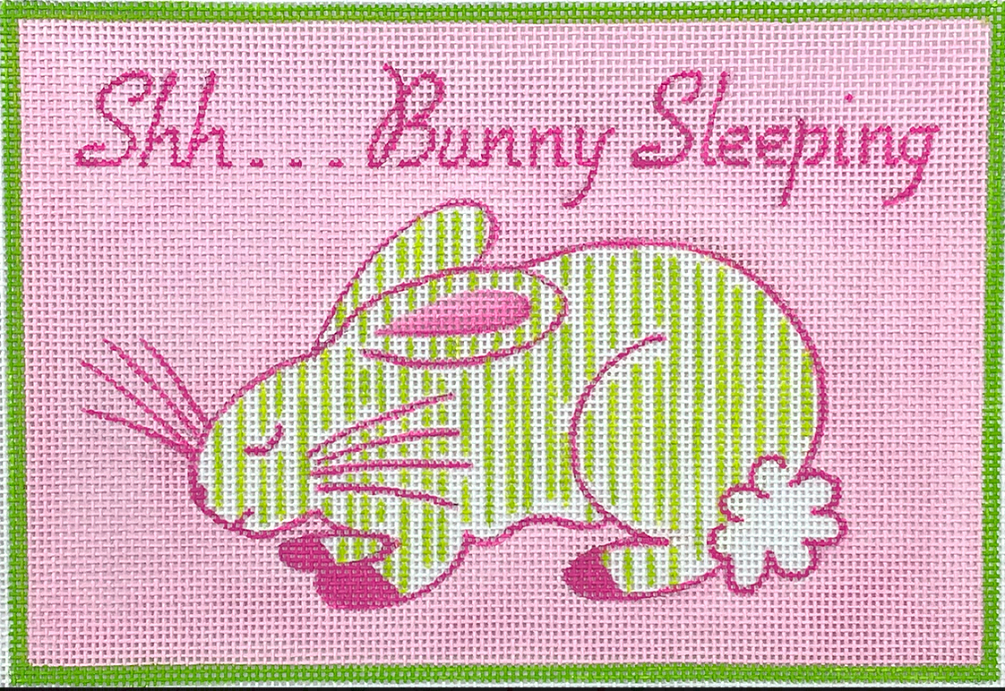 Shh Bunny Sleeping (Pink)