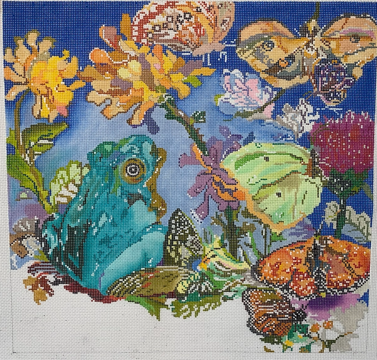 Frog and Butterflies